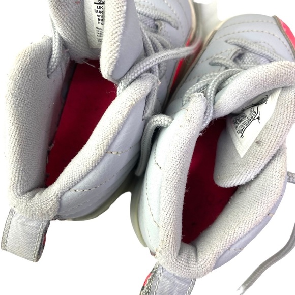 Nike Air Jordan 12 XII Retro Sneaker Pink Grey Toddler Baby Kid 6C 819666 060 - Picture 9 of 9